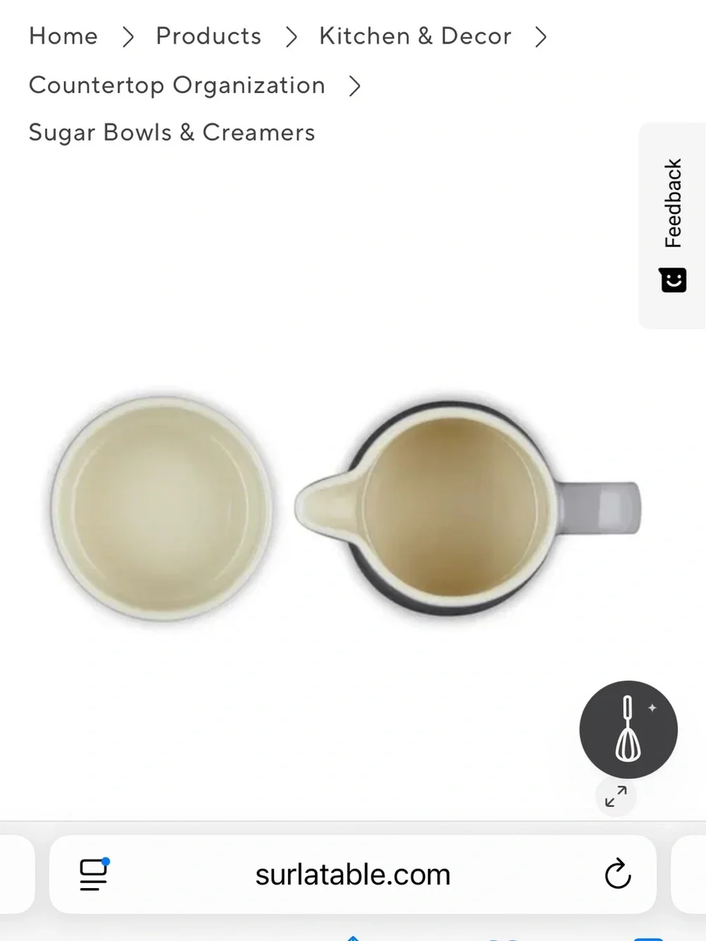 Le Creuset Sugar & Cream Set Ceramic Bake Dish